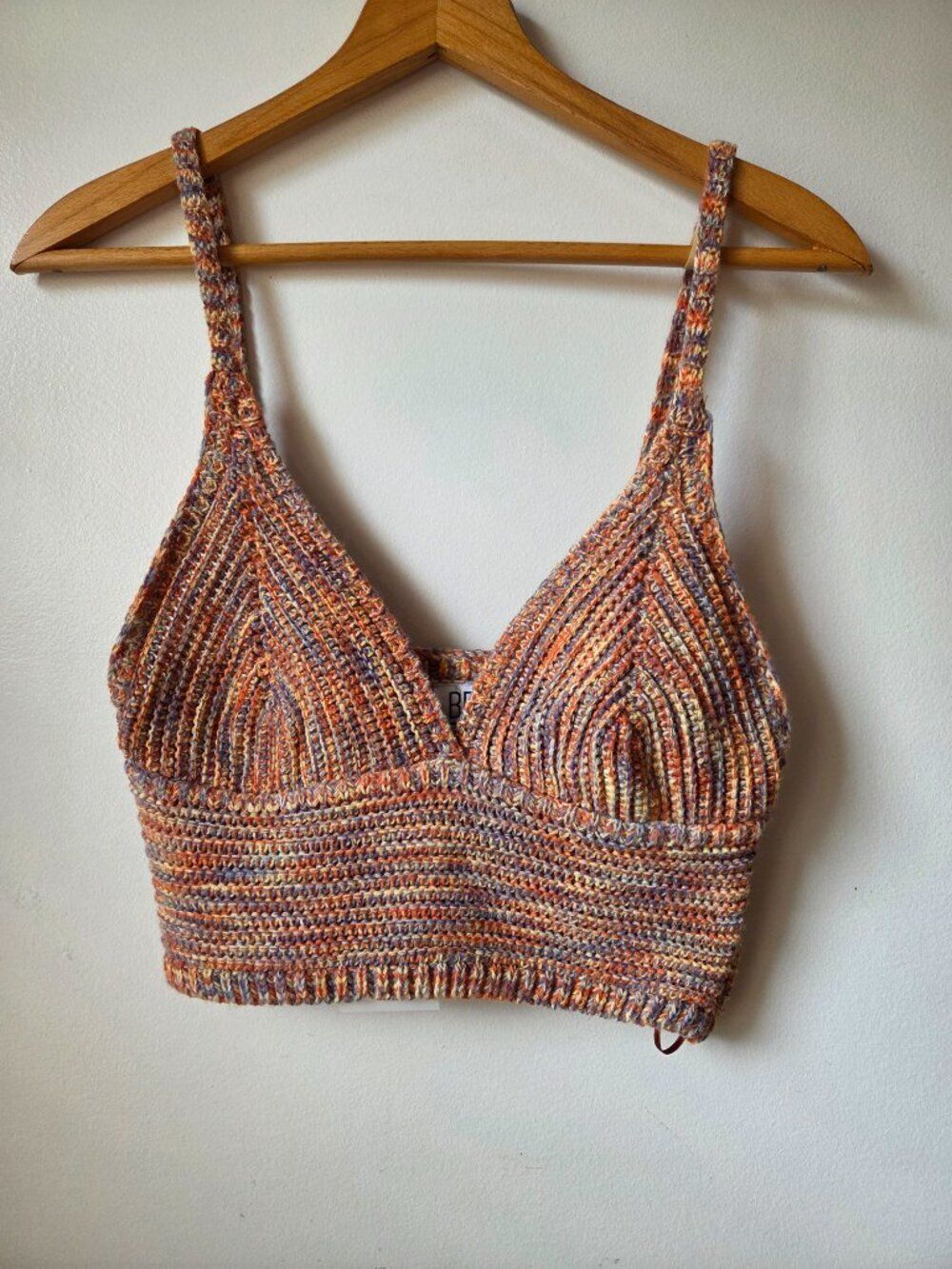 NWT BDG CROCHET BRALETTE CROPPED SIZE LARGE JUNIORS